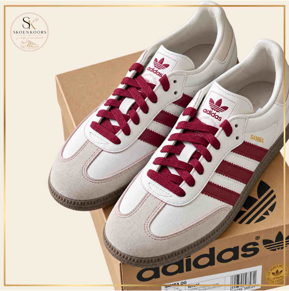 Samba Maroon Stripes