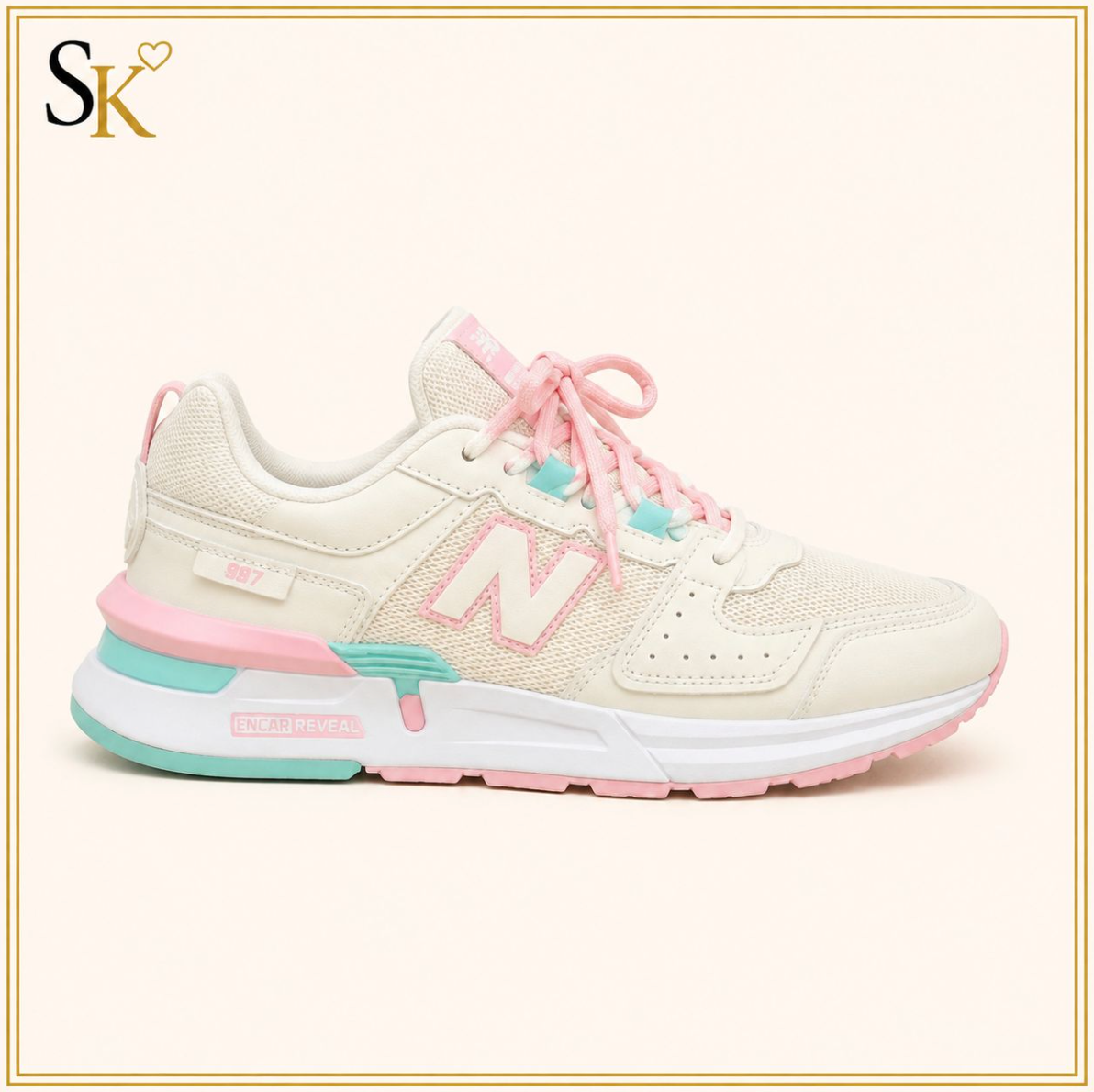 Beige en Pink New Balance