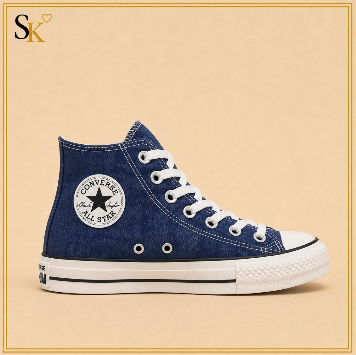 Blou Hightop Converse Sneaker