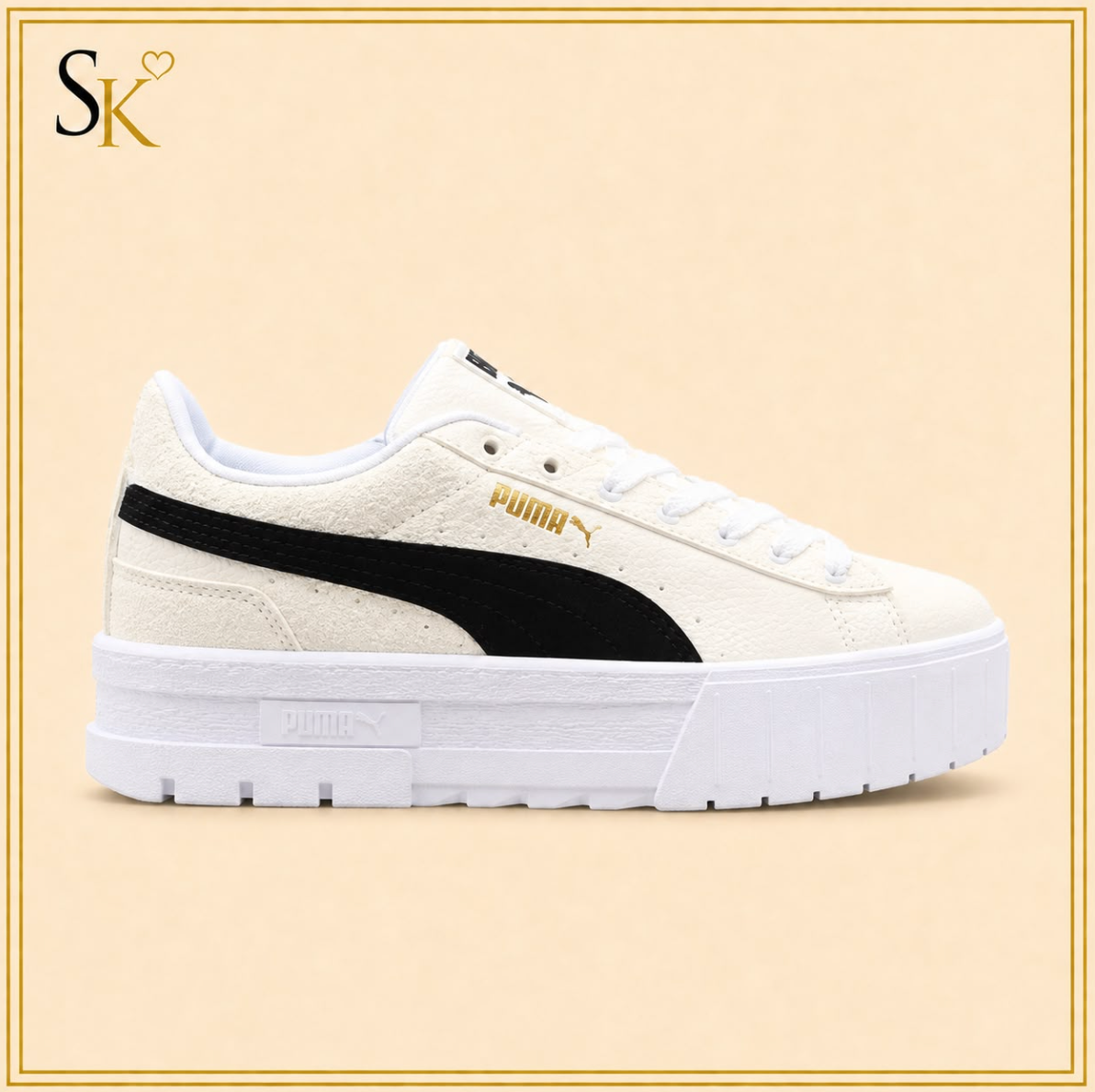 Swart en Beige Puma Stack
