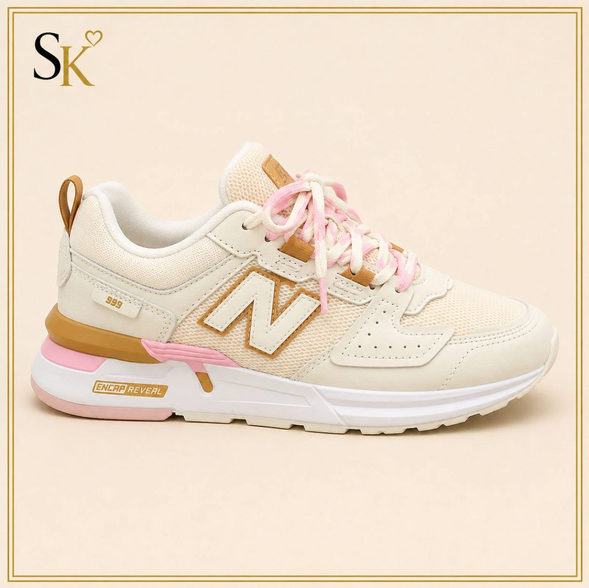 Bruin en Pink New Balance