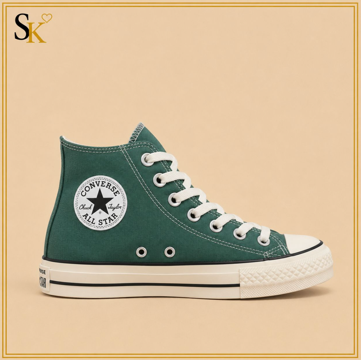 Groen Hightop Converse Sneaker